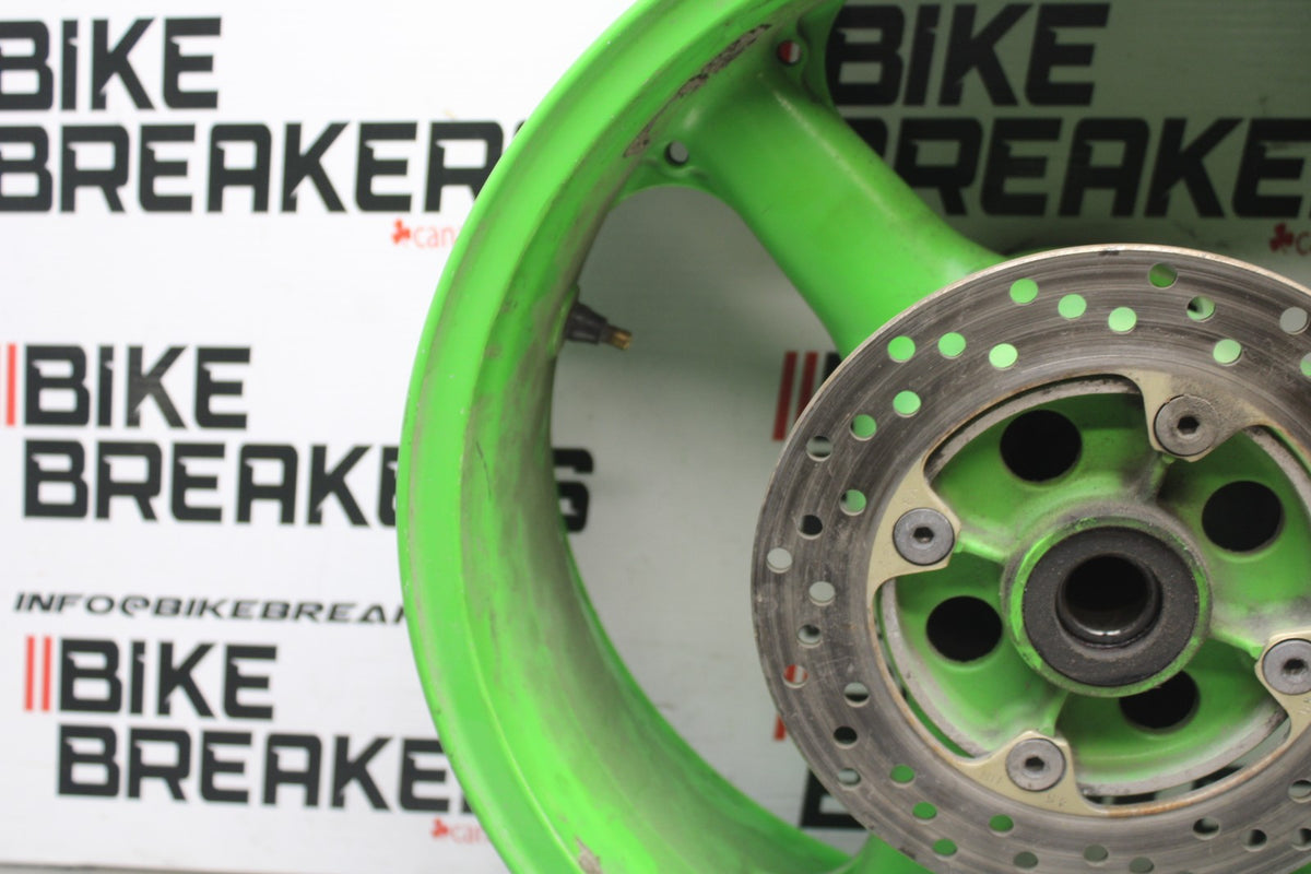 98 KAWASAKI NINJA ZX6 REAR WHEEL BACK RIM & ROTOR BB870