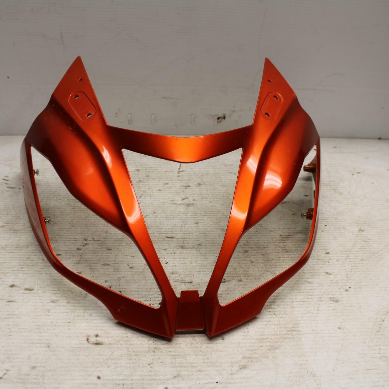 13-18 KAWASAKI NINJA ZX6R ORANGE FRONT UPPER NOSE FAIRING COWL SHROUD BB304