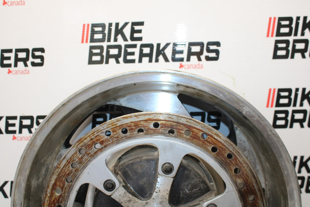 05 TRIUMPH ROCKET III REAR WHEEL BACK RIM & ROTOR BB186