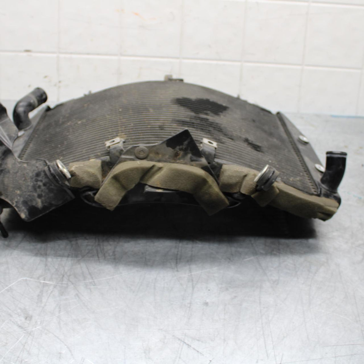 08-16 YAMAHA YZF R6 ENGINE RADIATOR MOTOR COOLER COOLING RADIATER BB443