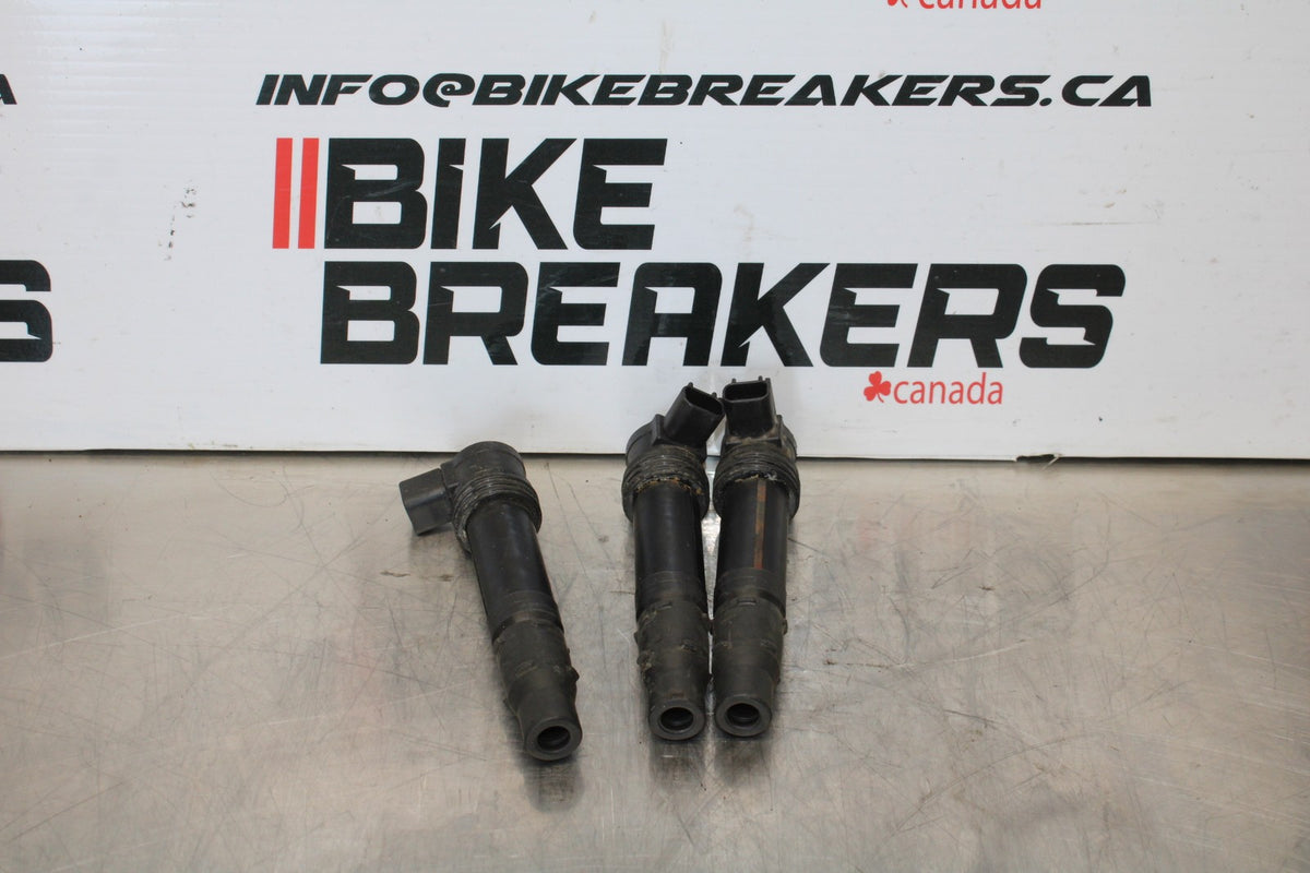 2007 Kawasaki Ninja ZX6R ZX600P IGNITION COILS COIL SPARK PLUG CAPS BB175