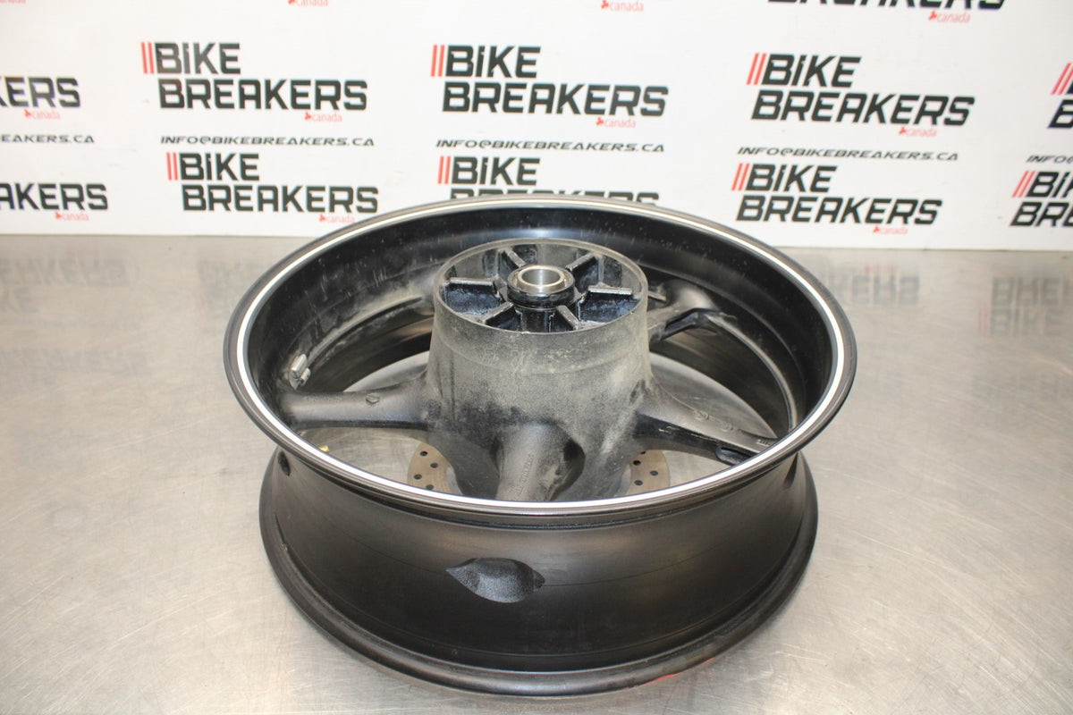 08-16 YAMAHA YZF R6 REAR WHEEL BACK RIM & ROTOR BB856