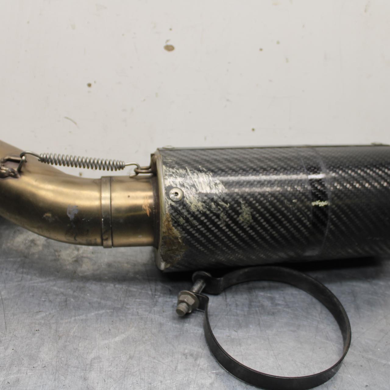 09-12 KAWASAKI NINJA ZX6R EXHAUST PIPE MUFFLER SLIP ON CAN SILENCER BB617