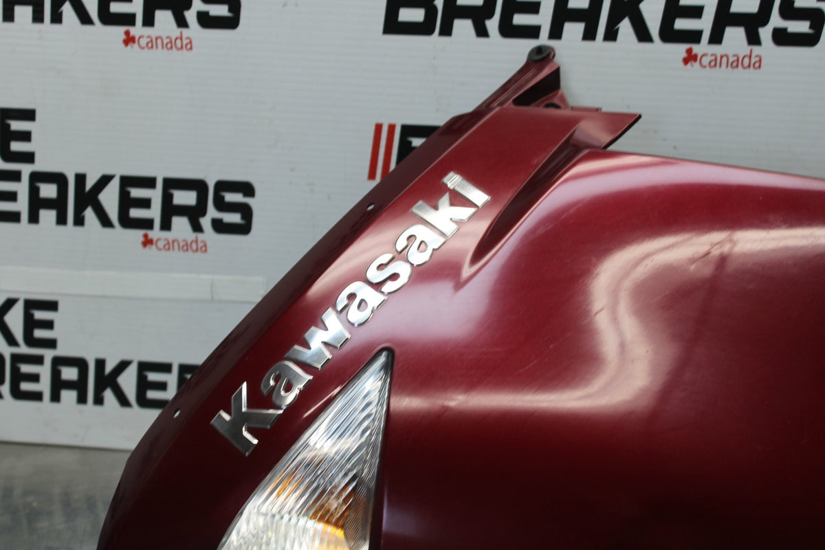 09 KAWASAKI CONCOURS 14 ZG1400B LEFT MID UPPER SIDE FAIRING COWL BB875