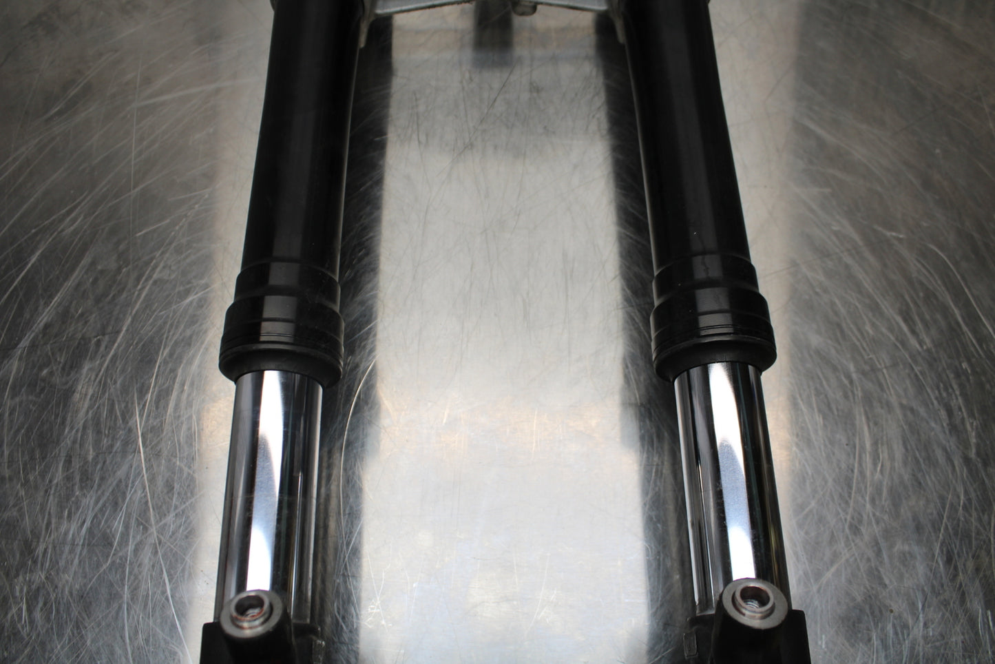 13-18 KAWASAKI NINJA ZX6R COMPLETE FRONT END FORKS SUSPENSION TRIPLE TREE BB143