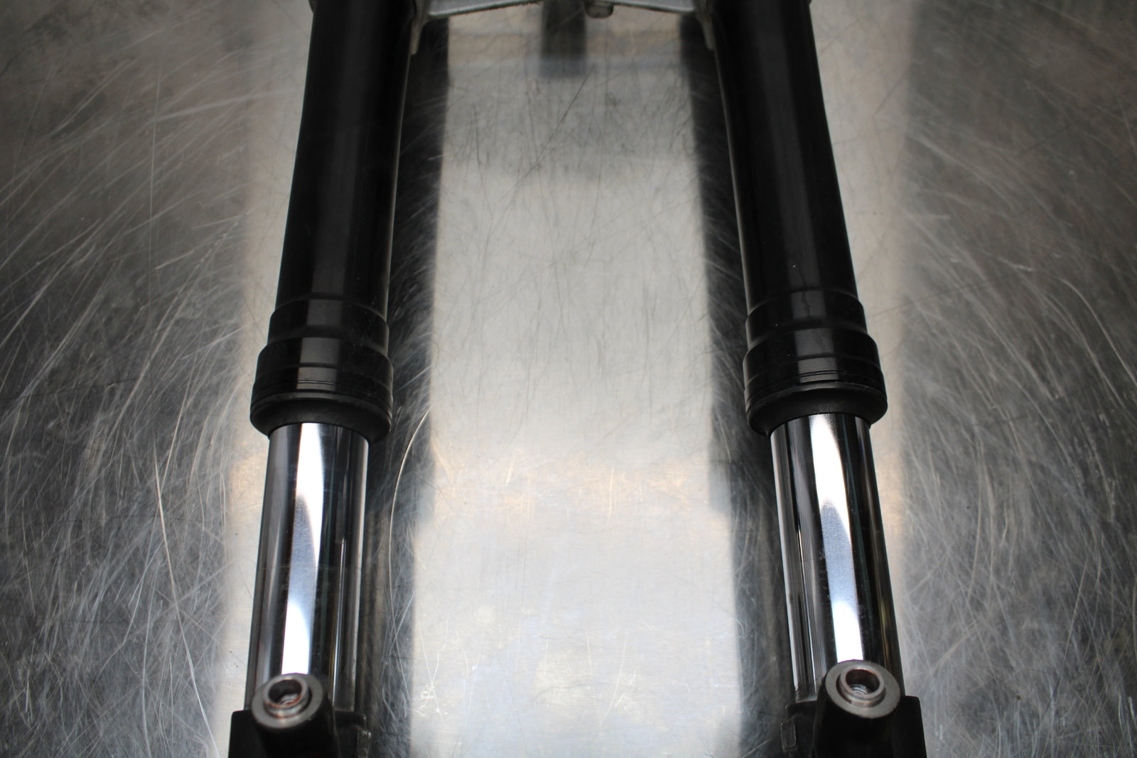 13-18 KAWASAKI NINJA ZX6R COMPLETE FRONT END FORKS SUSPENSION TRIPLE TREE BB143