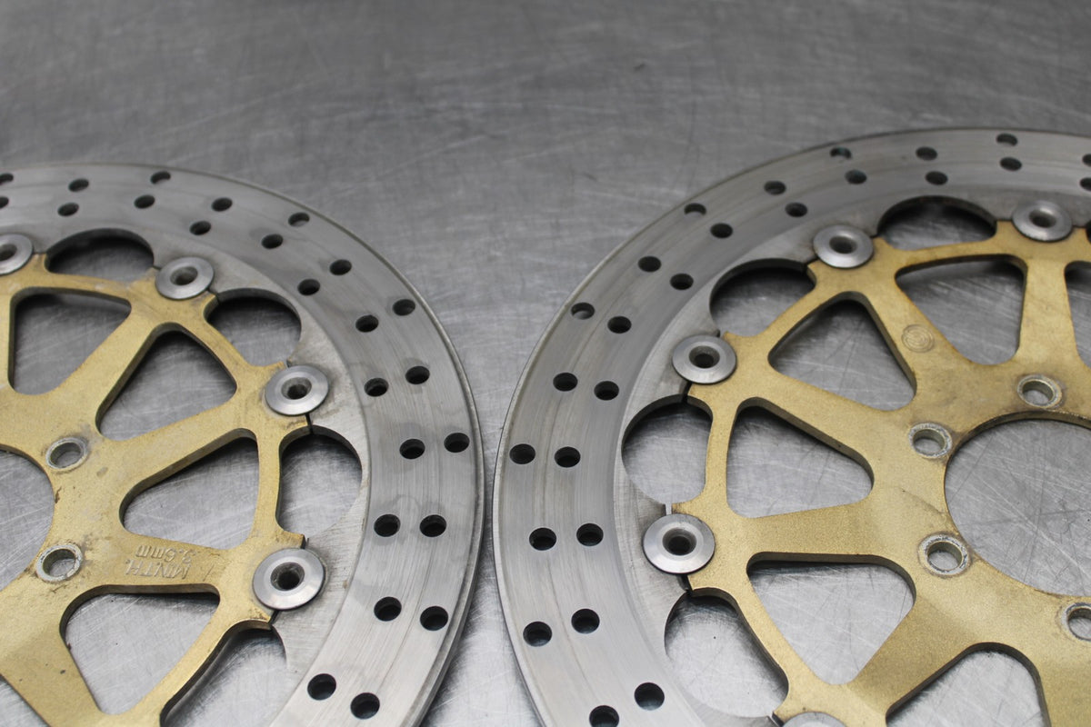 05 DUCATI SUPERSPORT 800 FRONT LEFT RIGHT BRAKE ROTORS DISCS BB913