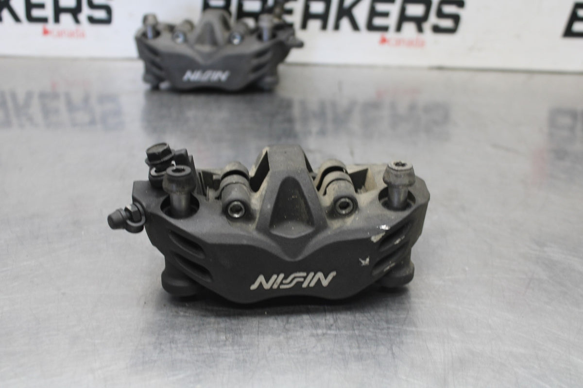 08-09 KAWASAKI NINJA ZX14R RIGHT LEFT FRONT BRAKE CALIPER SET PAIR BB932