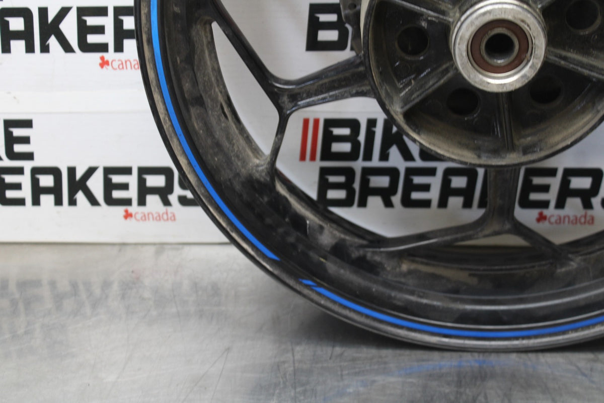 13-17 KAWASAKI NINJA 300 EX300 ABS REAR WHEEL BACK RIM & ROTOR BB00