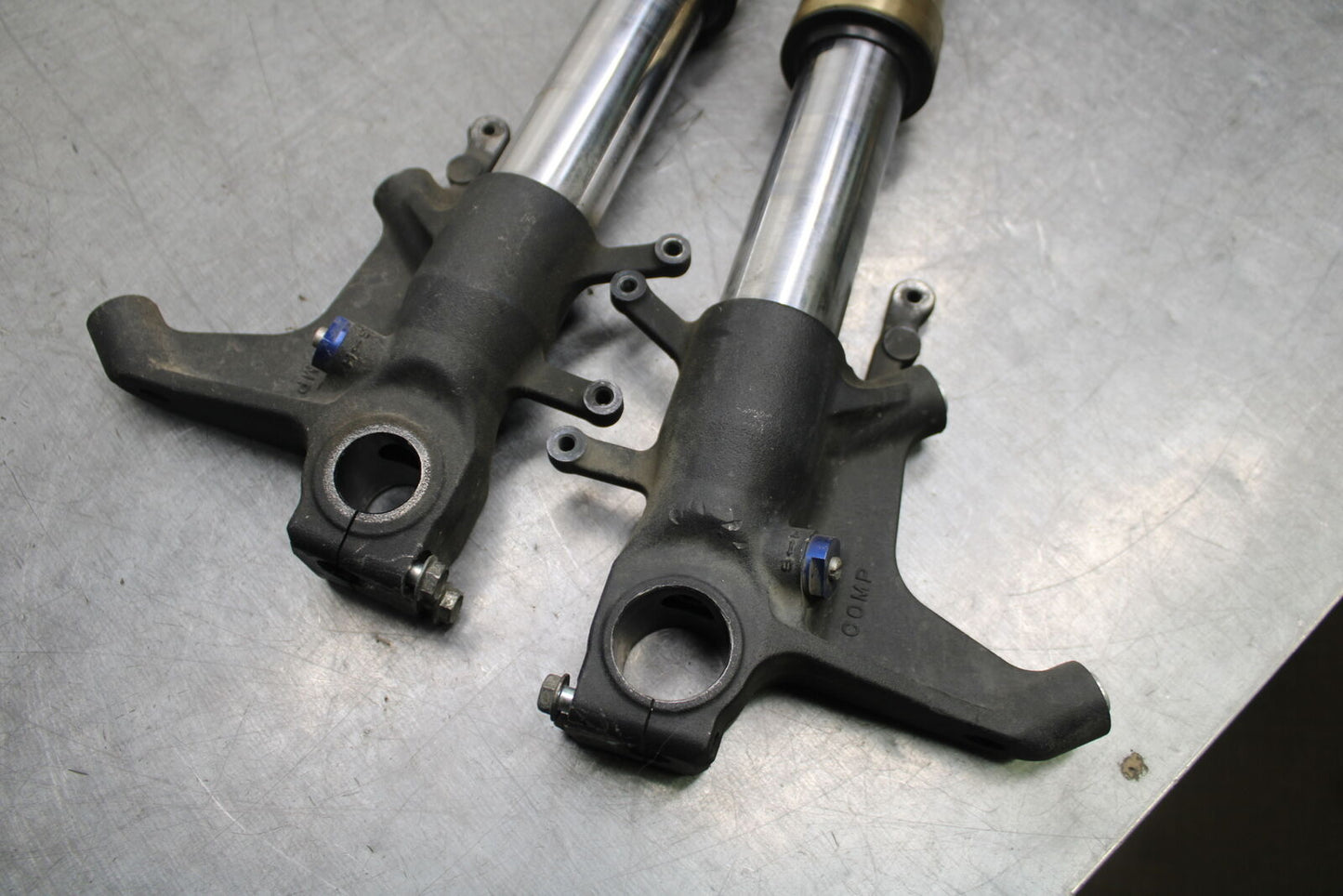 08-09 SUZUKI GSXR600 FRONT FORKS SHOCK SUSPENSION SET PAIR BB728
