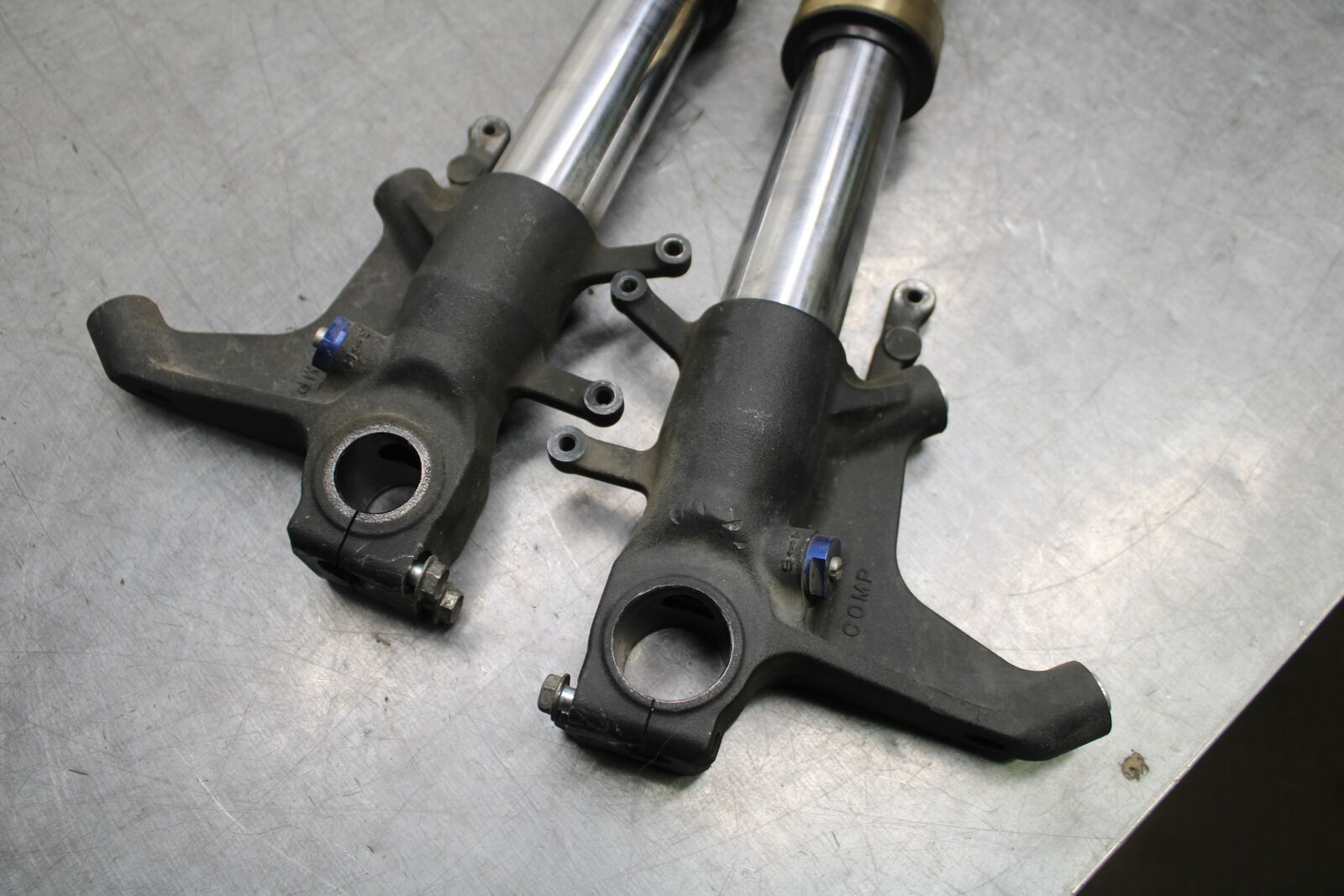 08-09 SUZUKI GSXR600 FRONT FORKS SHOCK SUSPENSION SET PAIR BB728