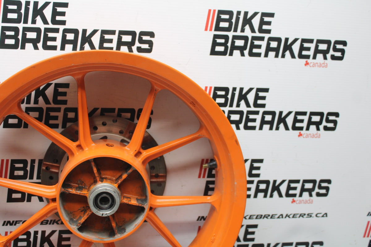 13-16 KTM 390 DUKE REAR WHEEL BACK RIM & ROTOR BB815