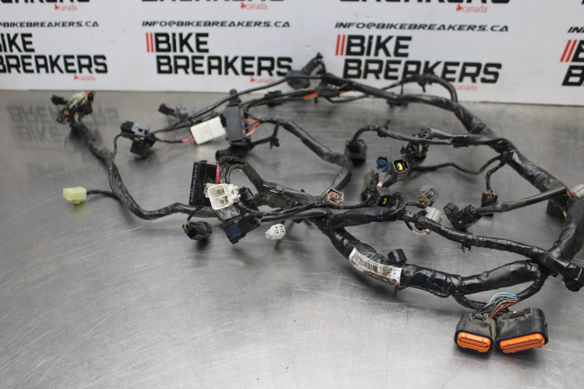 12-16 KAWASAKI NINJA 650 EX650F ABS MAIN ENGINE WIRING HARNESS WIRE LOOM  BB860