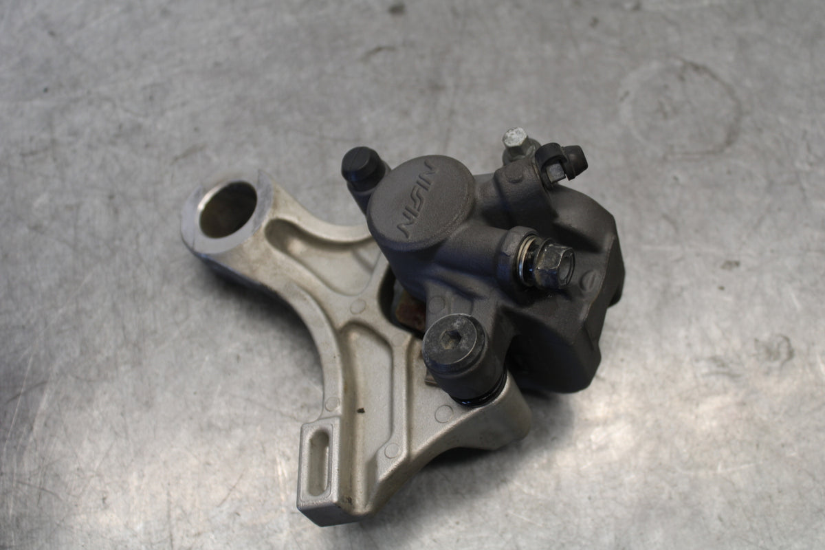 07-12 HONDA CBR600RR REAR BACK BRAKE CALIPER W MOUNT BRACKET