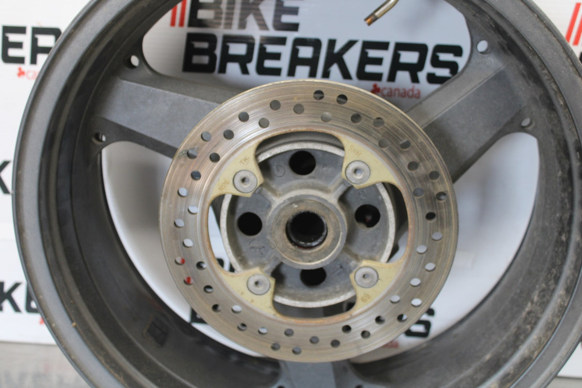 00-05 KAWASAKI NINJA ZX12R REAR WHEEL BACK RIM & ROTOR BB892