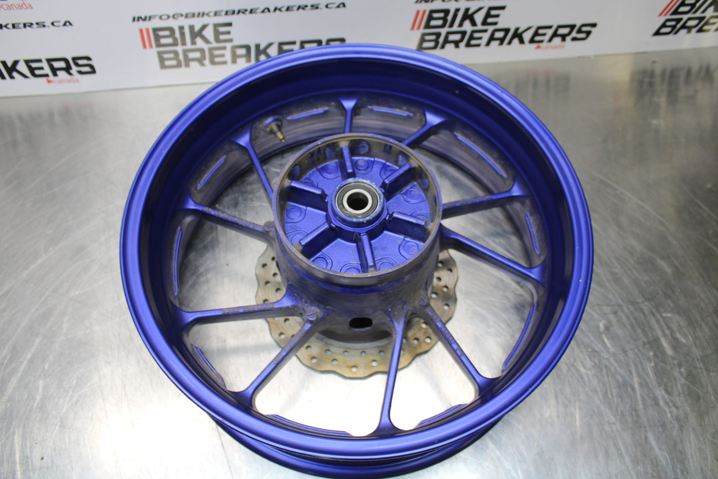 14-17 YAMAHA FZ07 REAR WHEEL BACK RIM & ROTOR BB162