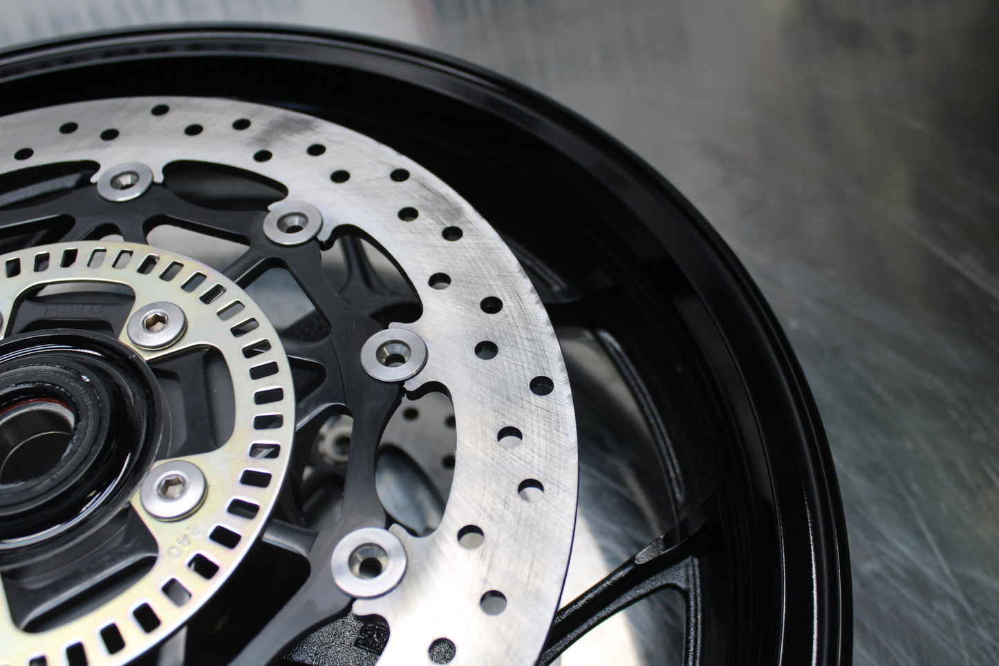 23-24 KAWASAKI NINJA ZX14R NEW!! FRONT WHEEL FRONT RIM & ROTORS BB141