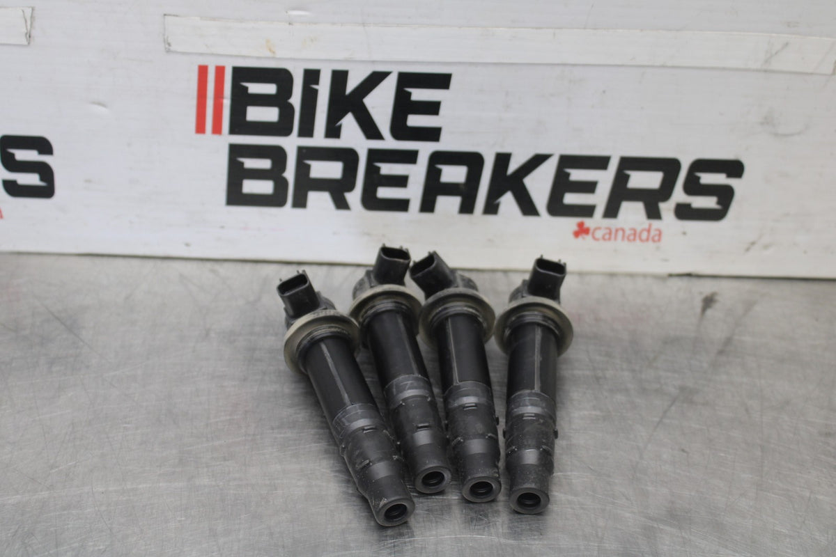 08-16 YAMAHA YZF R6 IGNITION COILS COIL SPARK PLUG CAPS BB929