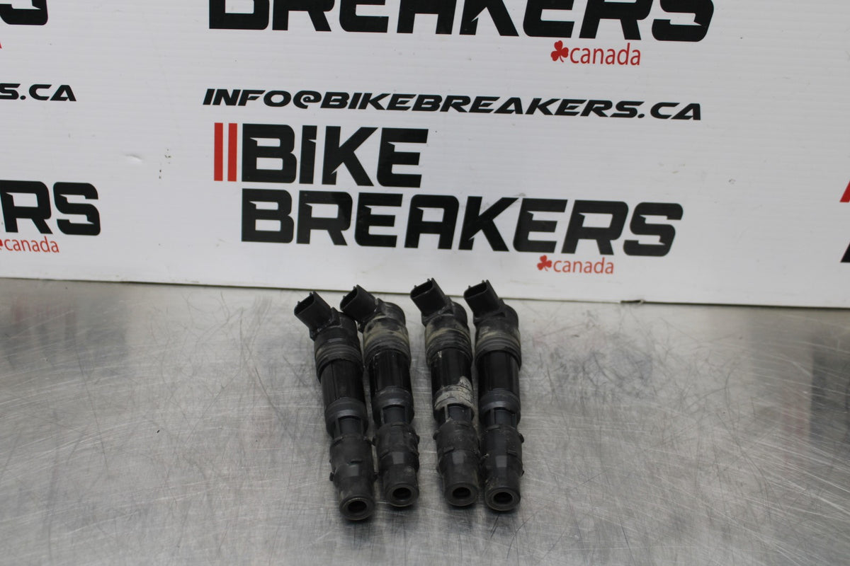 01-06 HONDA CBR600F4I IGNITION COILS COIL SPARK PLUG CAPS BB185