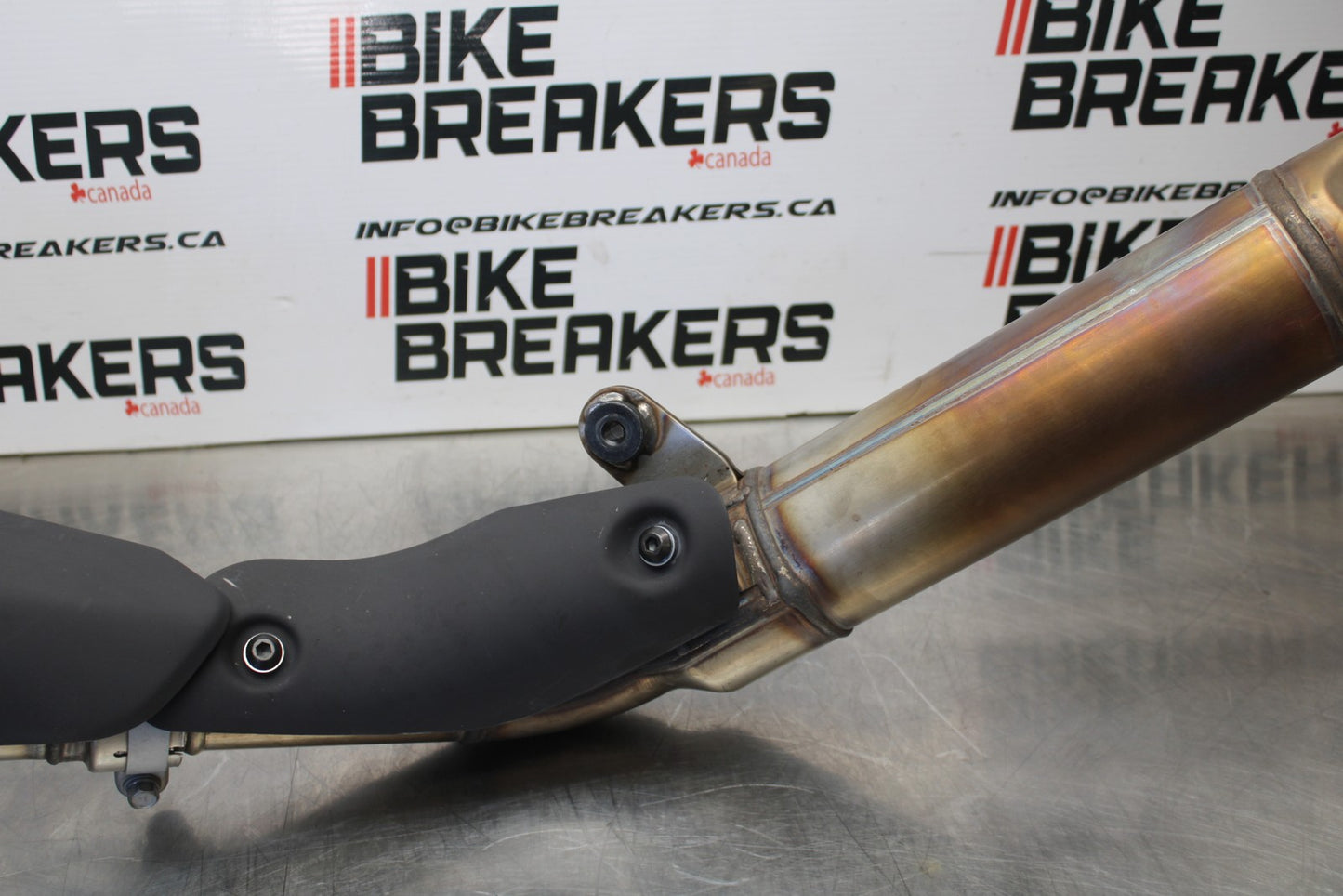 24-25 KAWASAKI NINJA ZX4R FULL EXHAUST SYSTEM HEADERS PIPE MUFFLER BB610