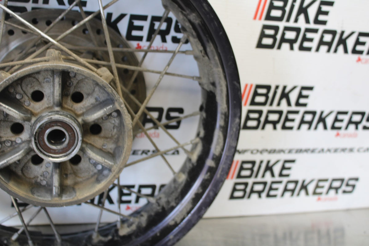 15 TRIUMPH TIGER 800 REAR WHEEL BACK RIM & ROTOR BB873