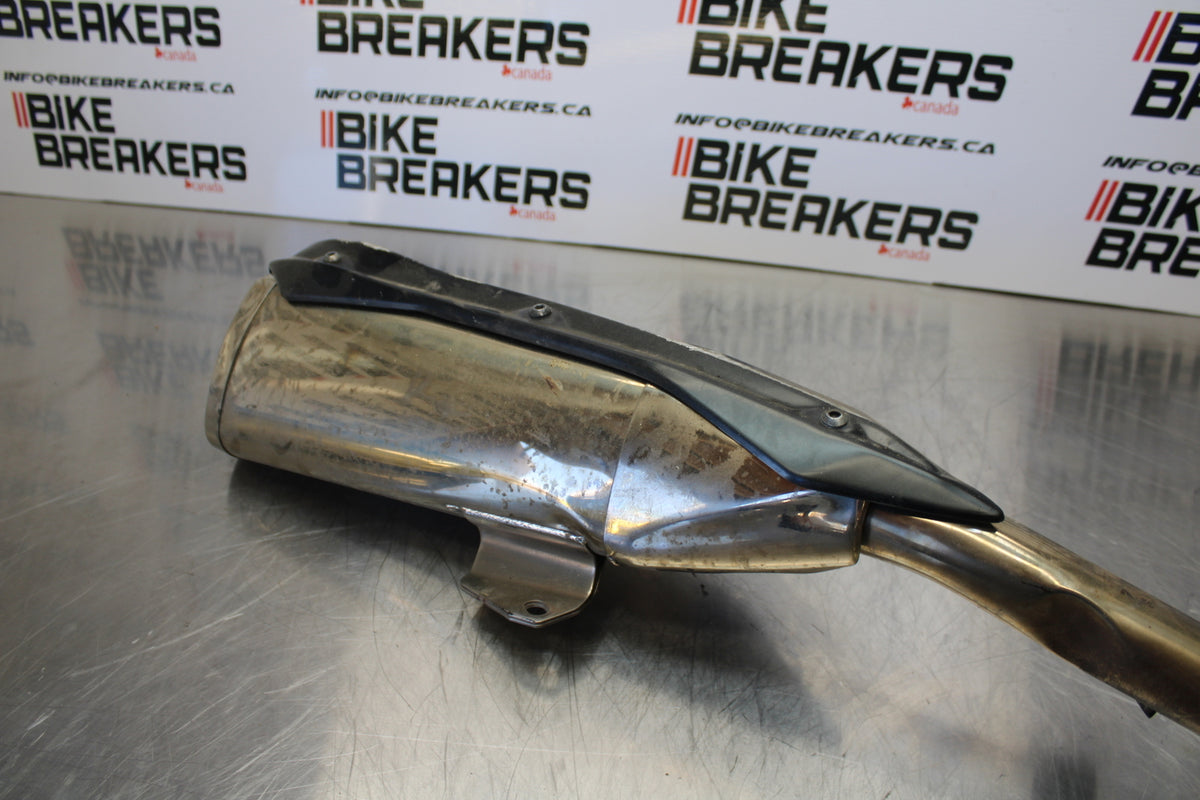 07 KAWASAKI Z1000 EXHAUST PIPE MUFFLER SLIP ON CAN SILENCER SET BB148
