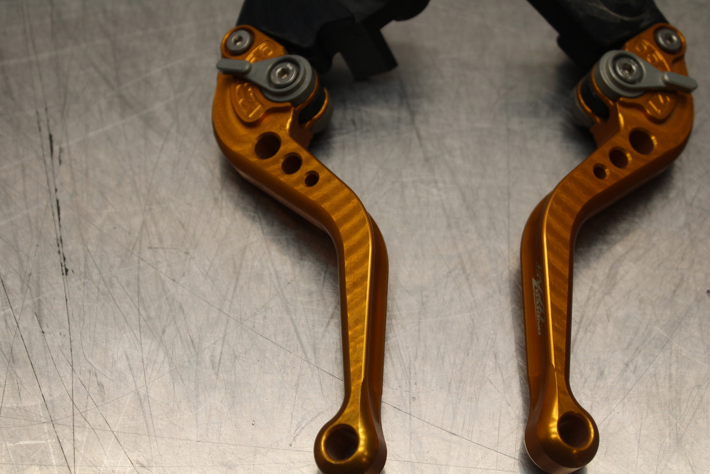 04-05 KAWASAKI NINJA ZX10R PAZZO RACING CLUTCH LEVER & FRONT BRAKE LEVER BB163