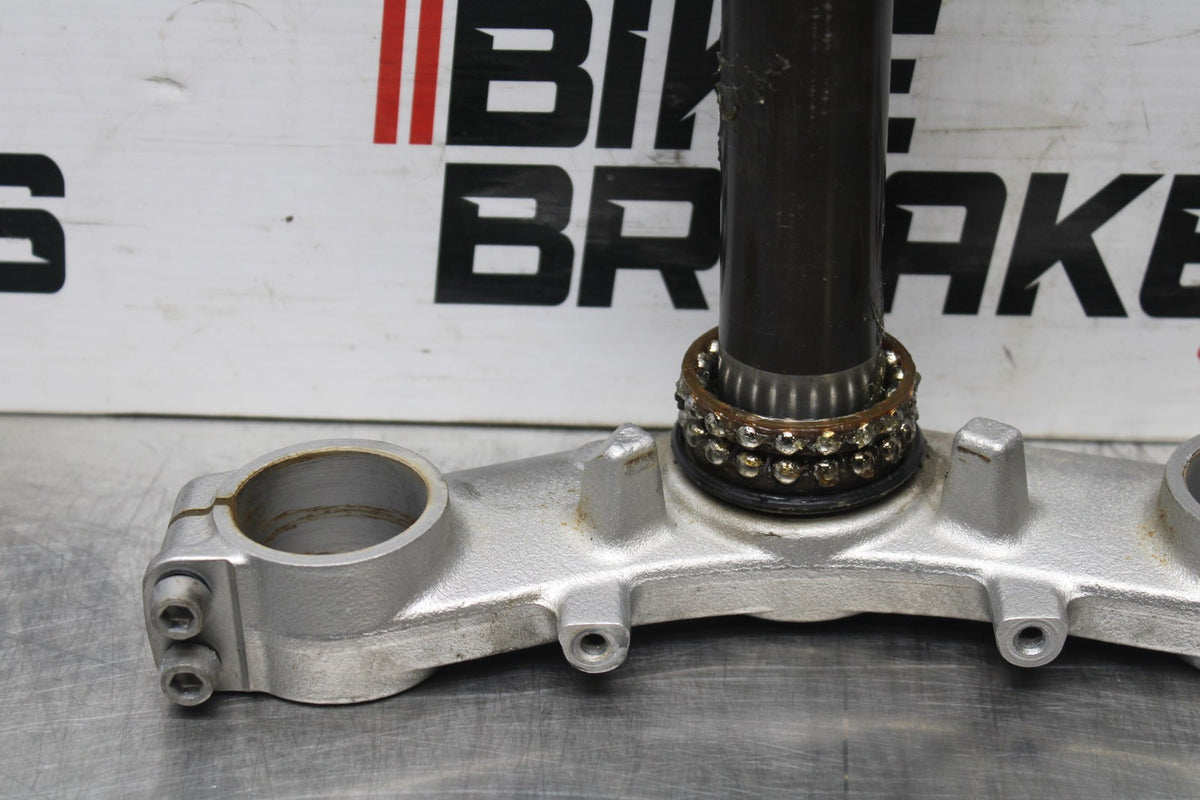 07 KAWASAKI NINJA 650 EX650 FRONT FORKS CLAMP LOWER TRIPLE TREE STEM BB844