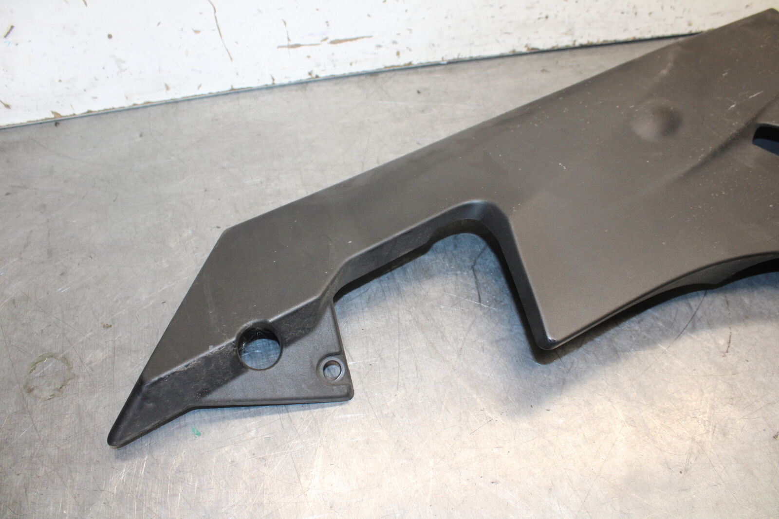 09-12 KAWASAKI NINJA ZX6R LEFT LOWER BOTTOM BELLY SIDE FAIRING COWL BB698