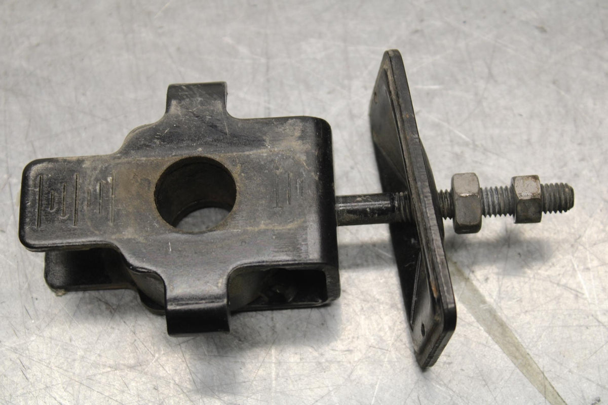 2008 Honda CBF1000 SWINGARM CHAIN TENSIONER ADJUSTMENT BRACKET SET PAIR  BB641