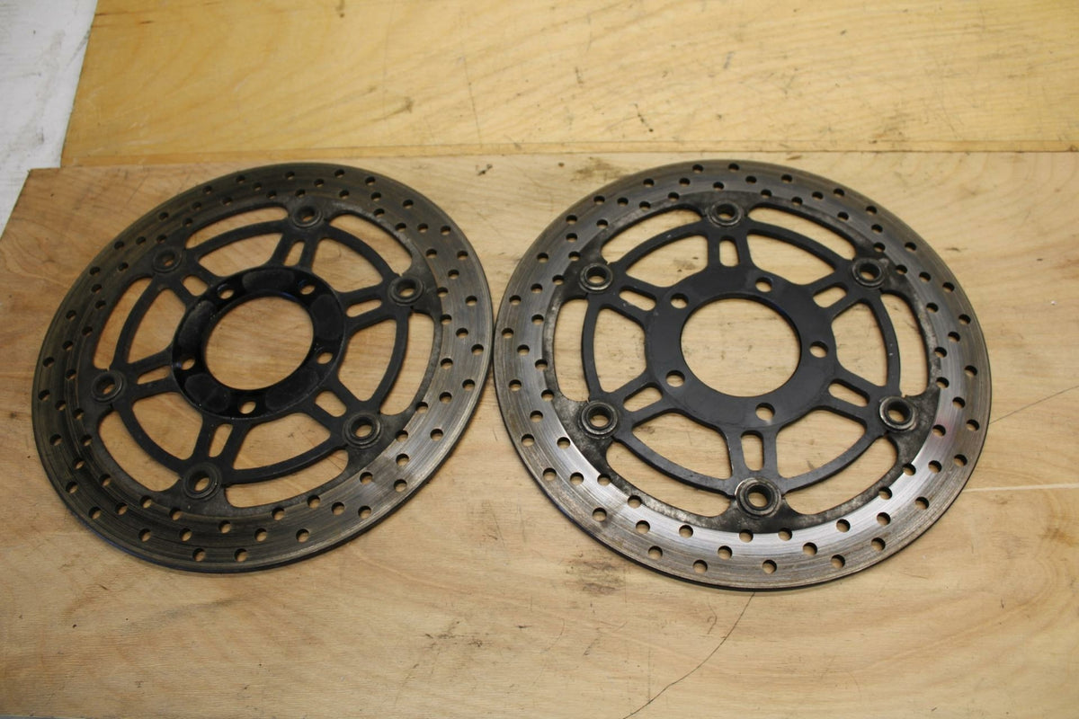 07-08 SUZUKI SV650 FRONT LEFT RIGHT BRAKE ROTORS DISCS BB316