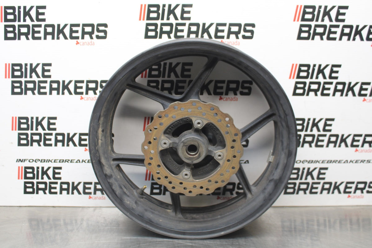 07 KAWASAKI NINJA 650 EX650 REAR WHEEL BACK RIM & ROTOR BB844