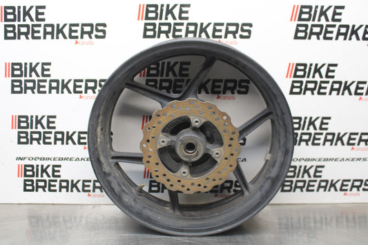 07 KAWASAKI NINJA 650 EX650 REAR WHEEL BACK RIM & ROTOR BB844