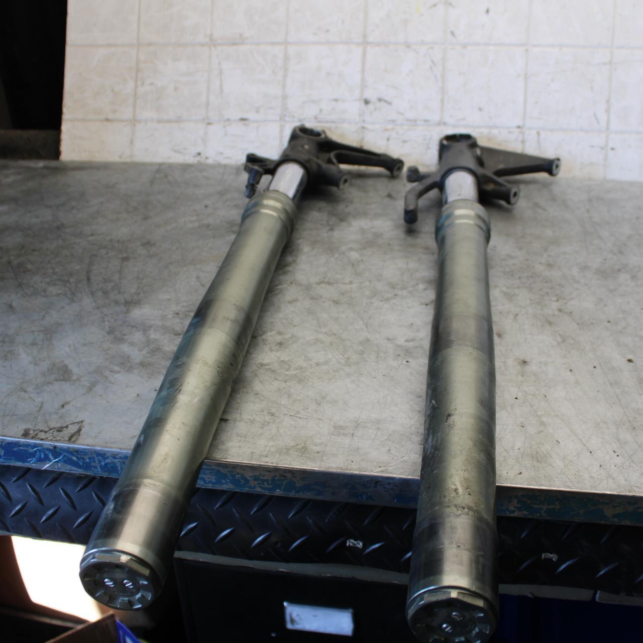 09-12 KAWASAKI NINJA ZX6R FRONT FORKS SHOCK SUSPENSION SET PAIR BB544