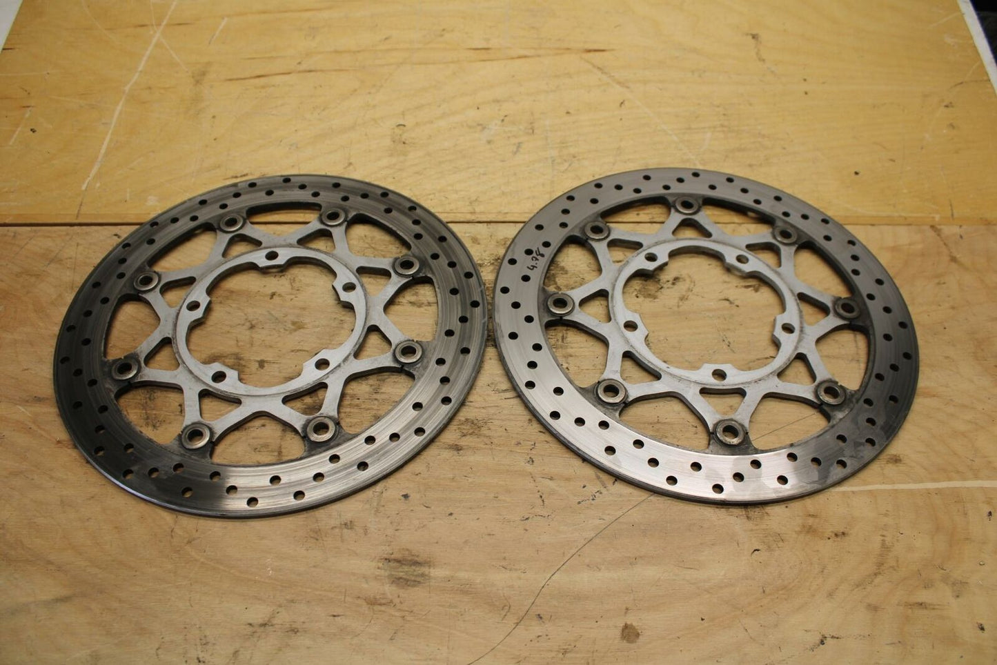 09-10 SUZUKI BOULEVARD M109R FRONT LEFT RIGHT BRAKE ROTORS DISCS BB318