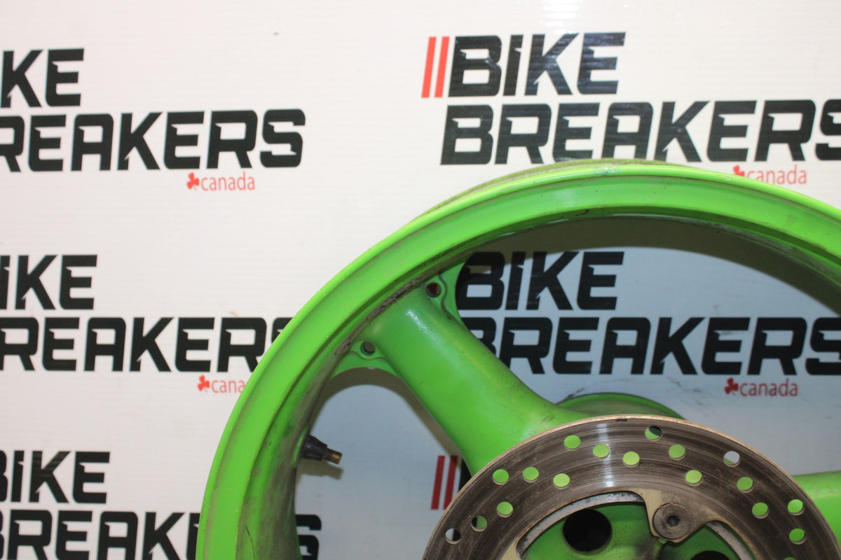 98 KAWASAKI NINJA ZX6 REAR WHEEL BACK RIM & ROTOR BB870