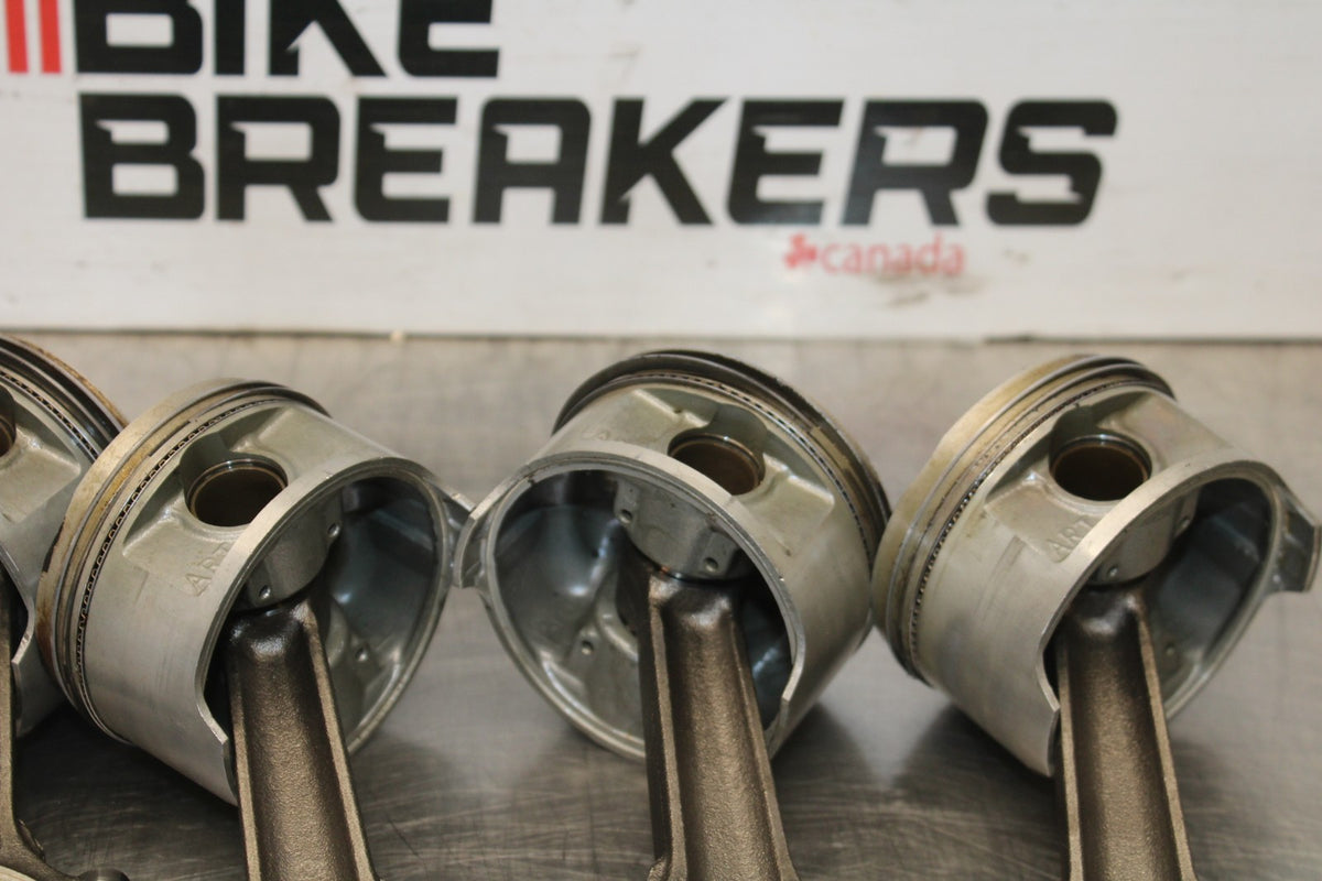 84 HONDA INTERCEPTOR 1000 VF1000F ENGINE MOTOR BLOCK PISTONS & RODS BB878