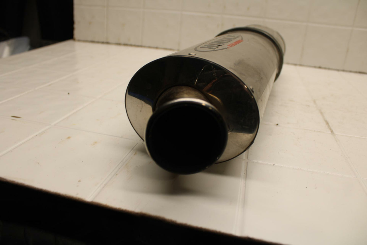 01-02 SUZUKI GSXR750 HINDLE EXHAUST PIPE MUFFLER SLIP ON CAN SILENCER BB402