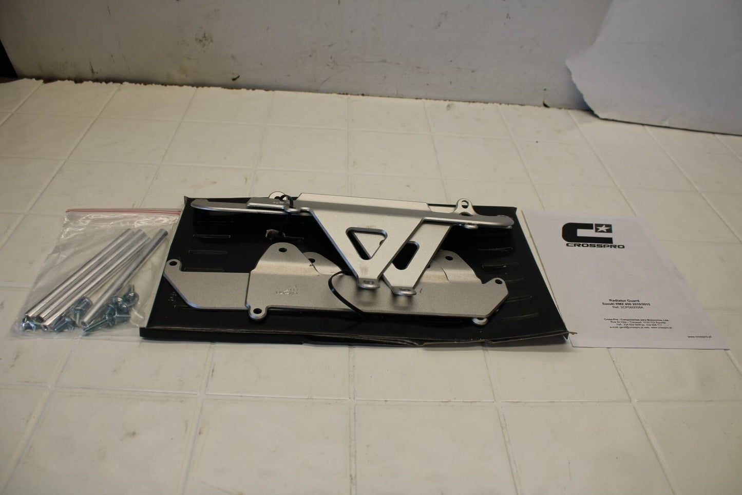 10-15 SUZUKI RMZ450 CROSSPRO RADIATOR GUARD SHIELD