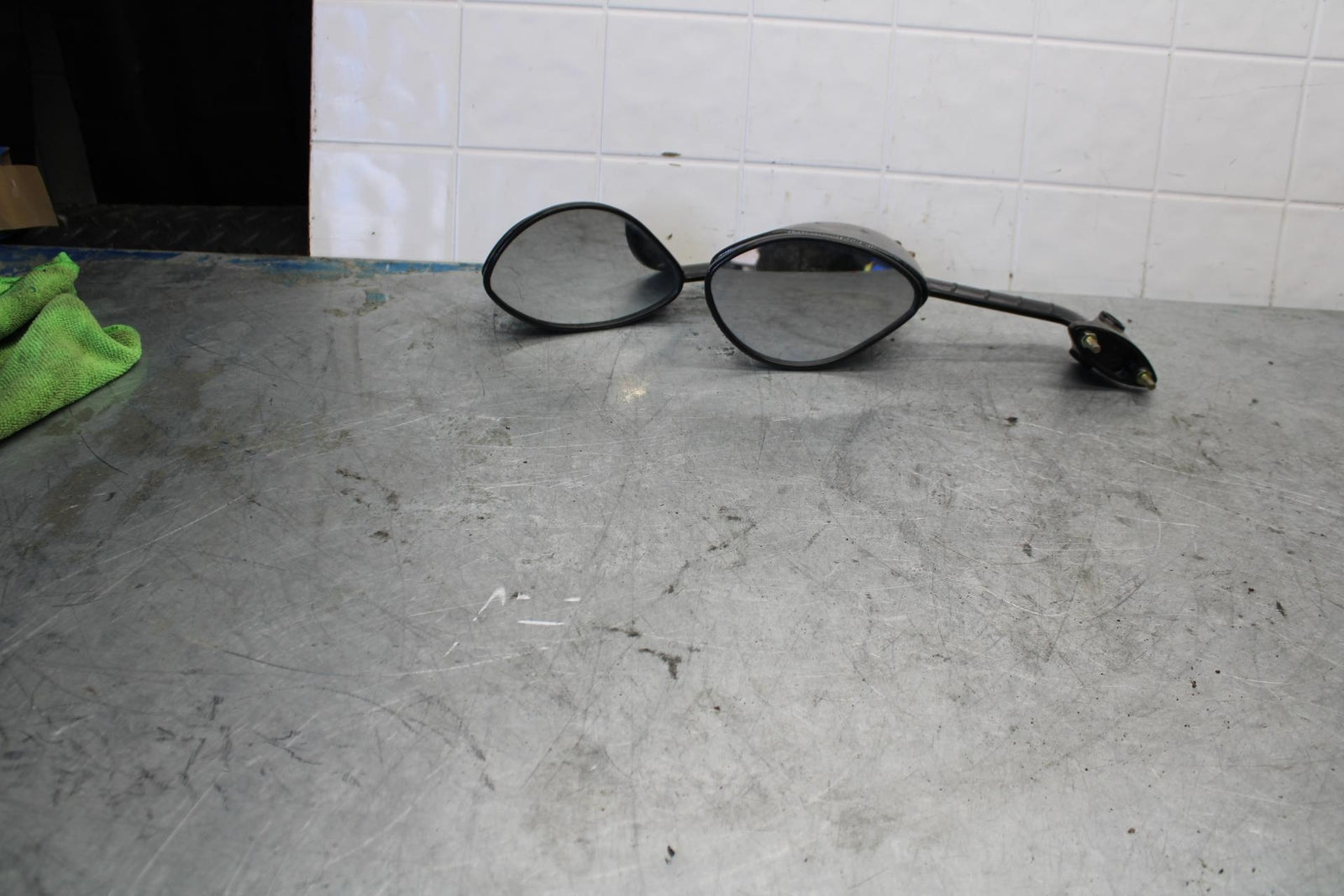 06-07 KAWASAKI NINJA ZX14R REAR VIEW MIRROR SET PAIR MIRRORS bb433