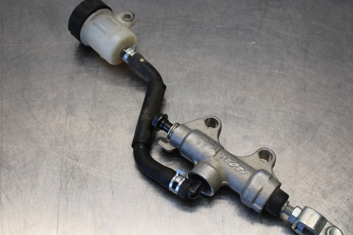 08-18 KAWASAKI KLR650 REAR BACK BRAKE MASTER CYLINDER W RESERVOIR BB183