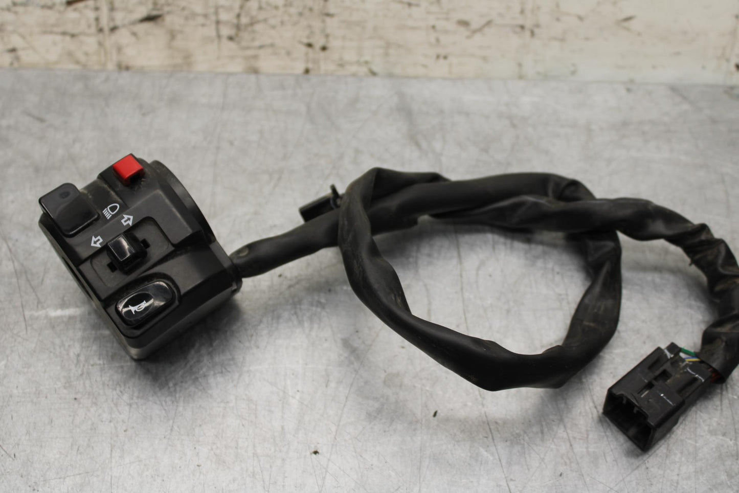 2014 Kawasaki Ninja 650 EX650E LEFT CLIP ON HANDLE HORN SIGNALS SWITCH  BB569