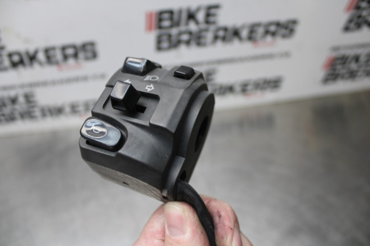 07-08 KAWASAKI NINJA ZX6R LEFT CLIP ON HANDLE HORN SIGNALS SWITCH SWITCHES BB855