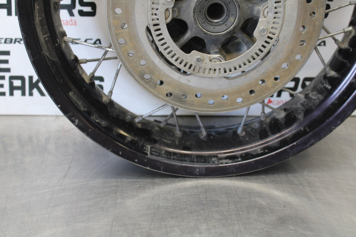 15 TRIUMPH TIGER 800 REAR WHEEL BACK RIM & ROTOR BB873