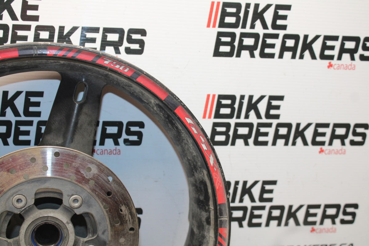 00 SUZUKI GSXR750 REAR WHEEL BACK RIM & ROTOR BB820