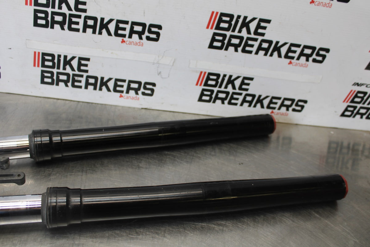 13-18 KAWASAKI NINJA ZX6R FRONT FORKS SHOCK SUSPENSION SET PAIR BB908
