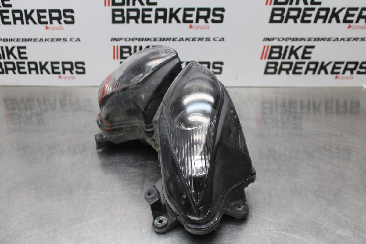 08 KAWASAKI NINJA ZX10R FRONT HEADLIGHT HEAD LIGHT LAMP BB201
