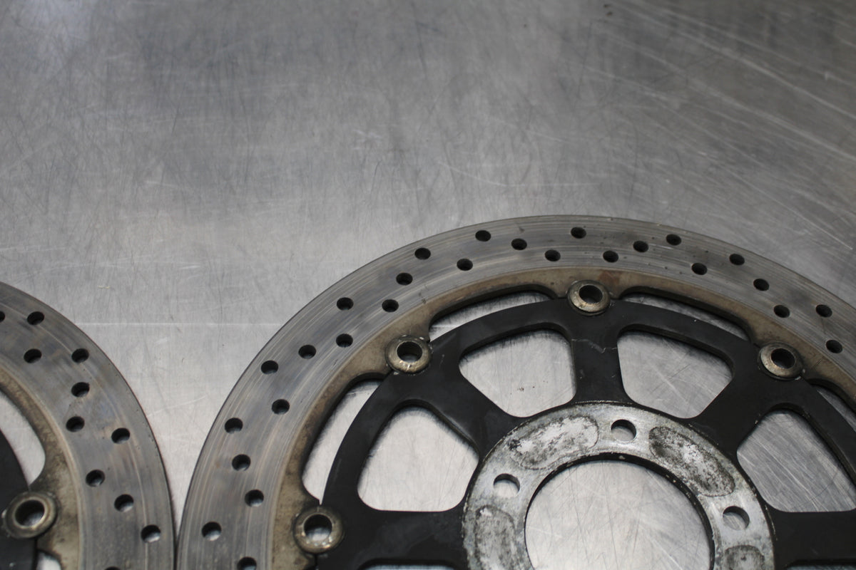 99-07 SUZUKI HAYABUSA GSX1300R FRONT LEFT RIGHT BRAKE ROTORS DISCS BB281