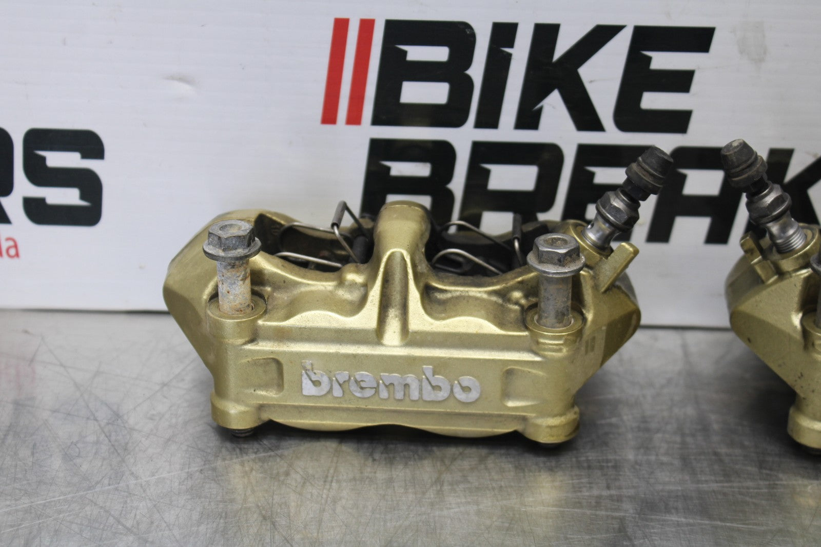 12-14 BMW S1000RR RIGHT LEFT FRONT BRAKE CALIPER SET PAIR CALIPERS BB204
