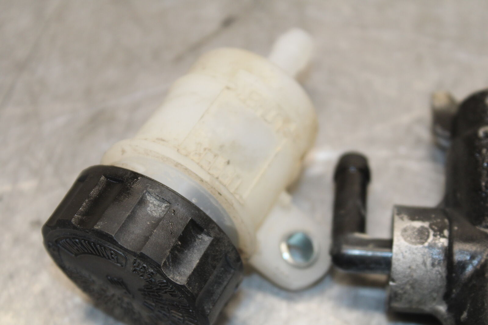 08-18 KAWASAKI KLR650 REAR BACK BRAKE MASTER CYLINDER W RESERVOIR BB707